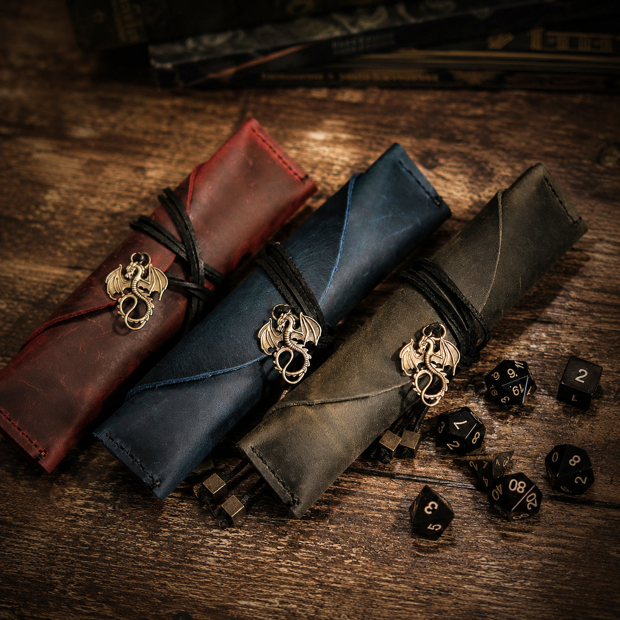 Vintage Dice and Dice Bag Combo_Blue
