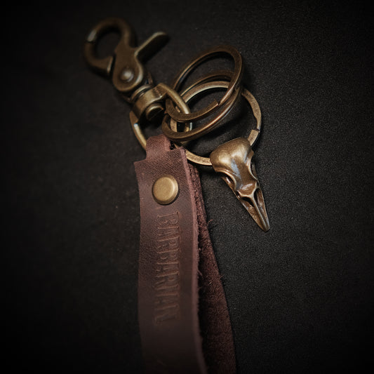 Personalized D&D Leather key rings_Brown