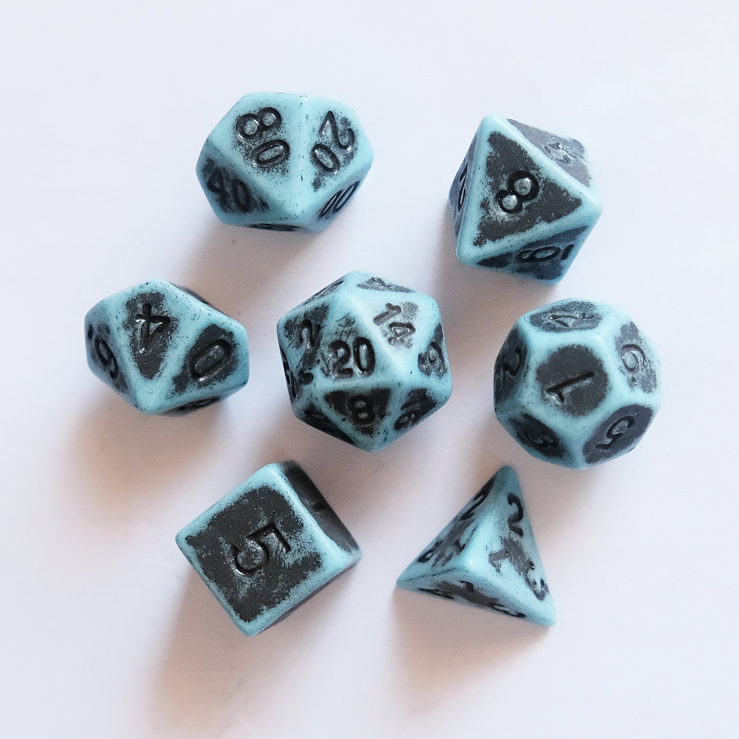 Vintage Dice and Dice Bag Combo_Blue