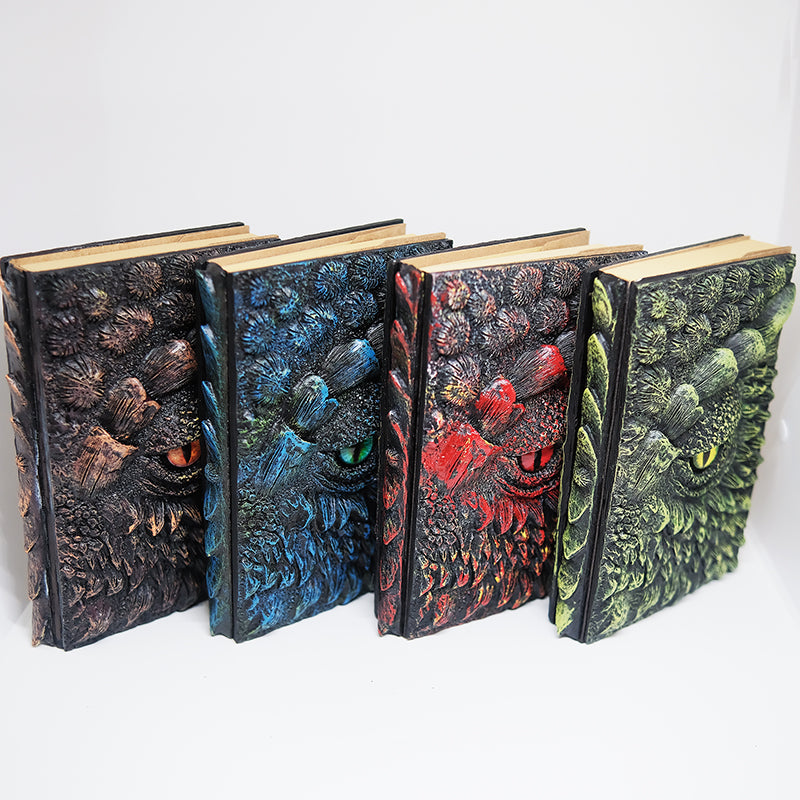 3D Dragon Eye Blank A5 Notebook Dragon of Fire Element, Red Dragon Notebook, Sketchbook, Diary