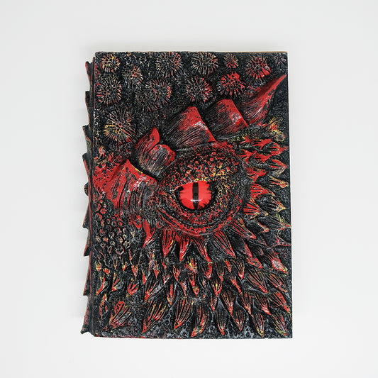 3D Dragon Eye Blank A5 Notebook Dragon of Fire Element, Red Dragon Notebook, Sketchbook, Diary