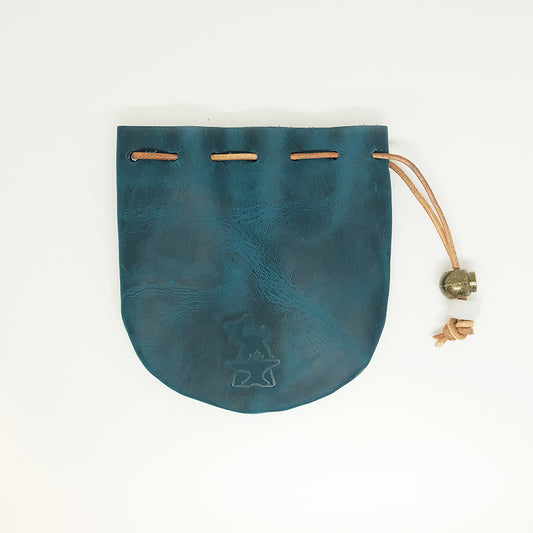 Handmade Leather Dice Bag Suitable For 4 Sets Of Dice Dark Blue Dice Bag for Board Game / Table-top Game / RPG Games/ Dice Game