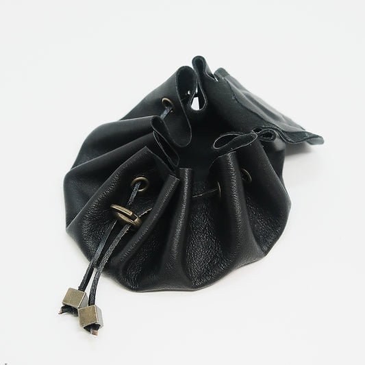 Handmade Leather Dragon Eye Dice Bag / Eye of the Fire Dragon / Suitable For 3 Sets Of Dice / Orange Eye. Game accessories for table-top game, board game and rpg game lover