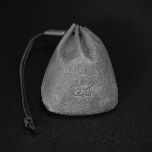 Handmade Leather Grey Dice Bag Suitable For 3 Sets Of Dice For Board Game Card Game