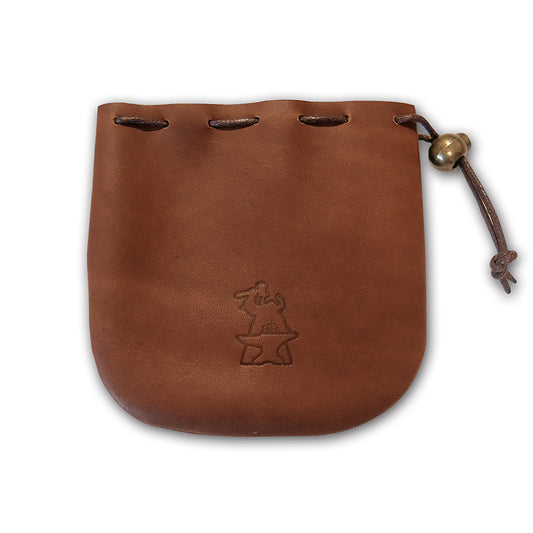 Handmade Leather Large Brown Dice Bag Suitable For 5 Sets Of Dice For Board Game / Card Game / Dice Game