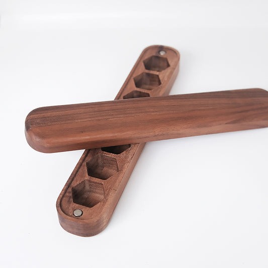 Wooden Dice Box / Black Cherry Wood / Minimalism / No Paint Natural Texture Suitable For 1 Sets Of Dice. Game accessories for table-top game, board game and rpg game lover