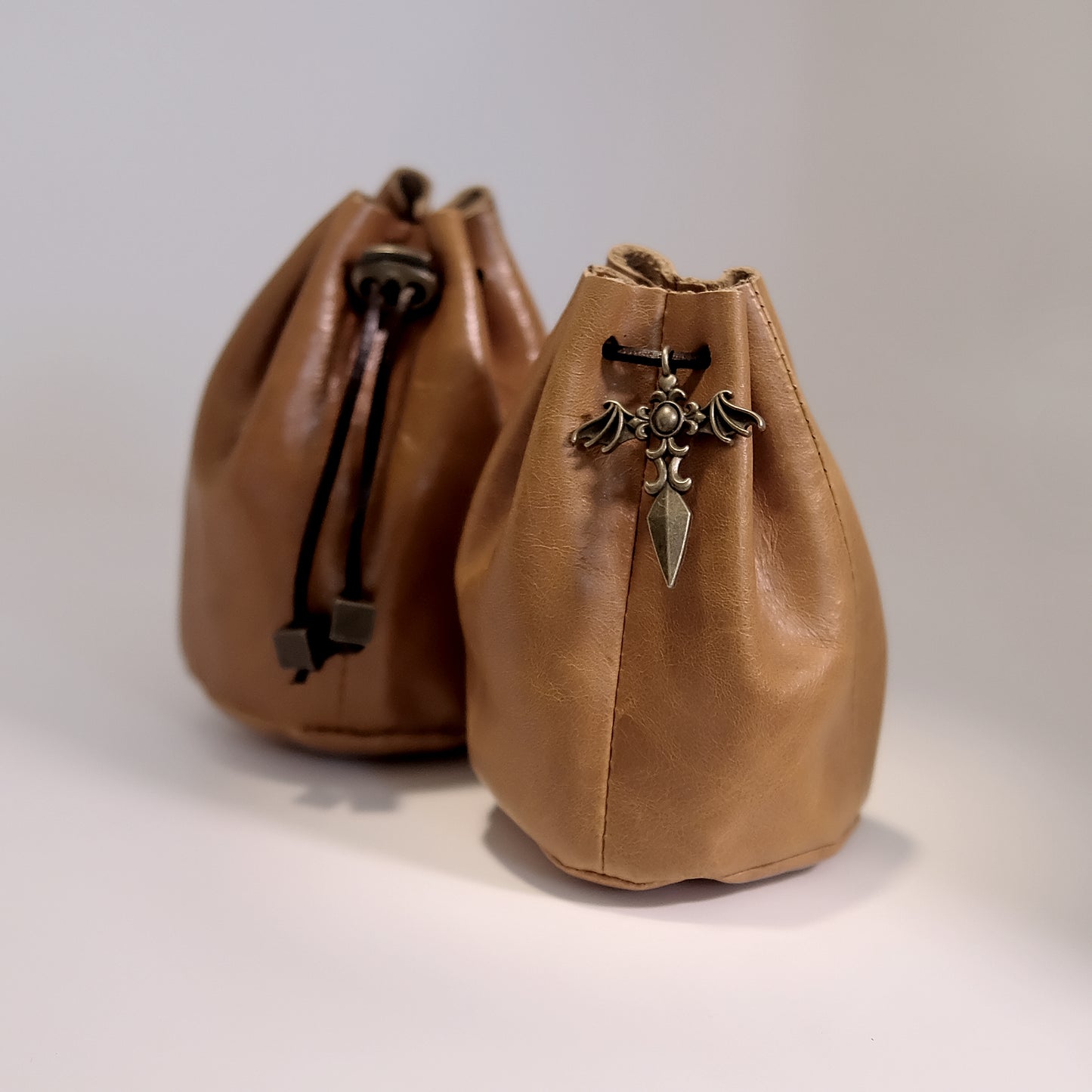 Leather Dice Bag Yellow Suitable For 5-6 Sets Of Dice