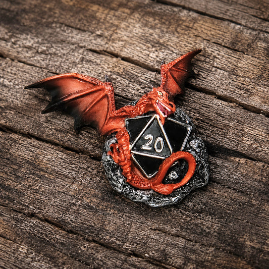 Aimant de réfrigérateur Dragon D20