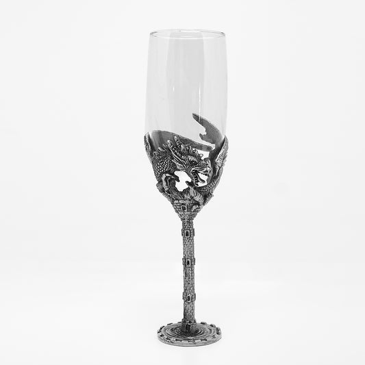 3D Metal Dragon Wine Glass Fantasy Style 02